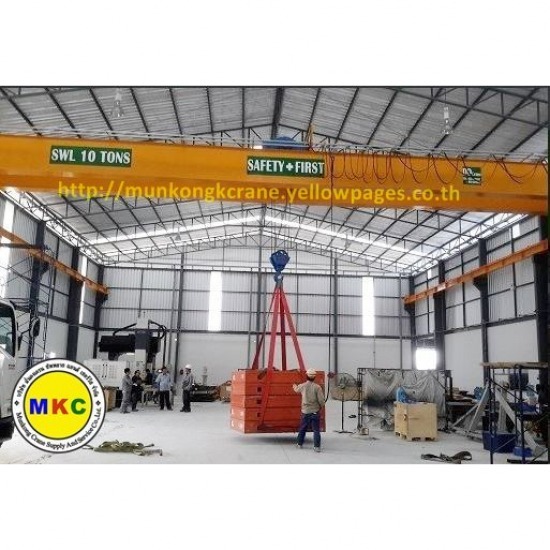 ติดตั้งเครนโรงงานอุตสาหกรรม สร้างเครนโรงงาน  Overhead Crane  เครนไฟฟ้าอุตสาหกรรม รอกไฟฟ้า 